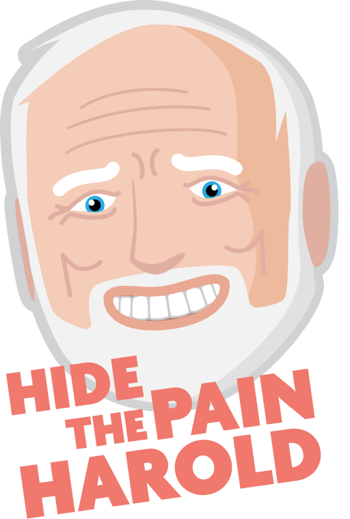 Hide The Pain Harold logo
